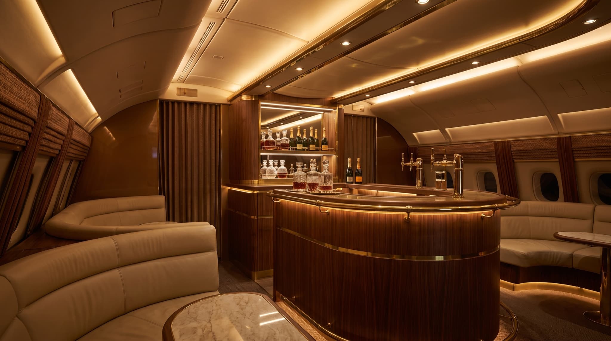 Emirates Business (A380 & 777) cabin